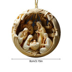 Décoration de Noël chrétienne : suspension Nativité en acrylique imprimé – visuel fournisseur 15