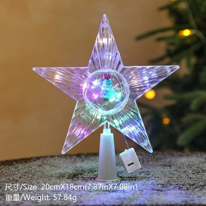 Étoiles et lunes lumineuses LED – modèles de Noël – détail 16