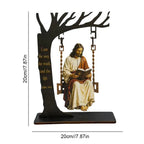 Jésus à la balançoire – décor plat en acrylique, 20 cm – visuel fournisseur 6