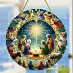 Médaillon mural Jésus et ses disciples – bois, 20 cm – visuel fournisseur 6