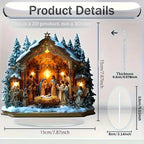 Nativité et Vierge Marie – décor illustré en acrylique 2D – visuel fournisseur 11