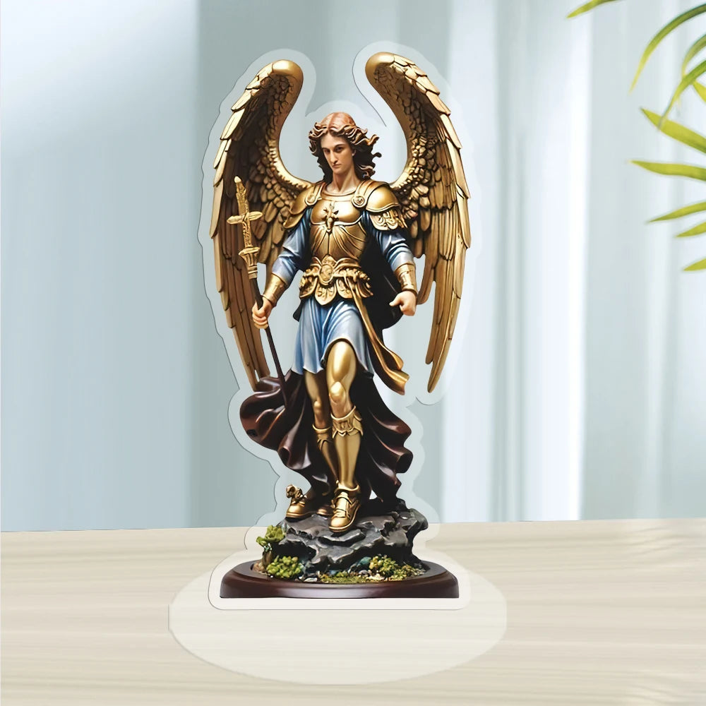 Saint Michel Archange – décoration murale 2D dorée