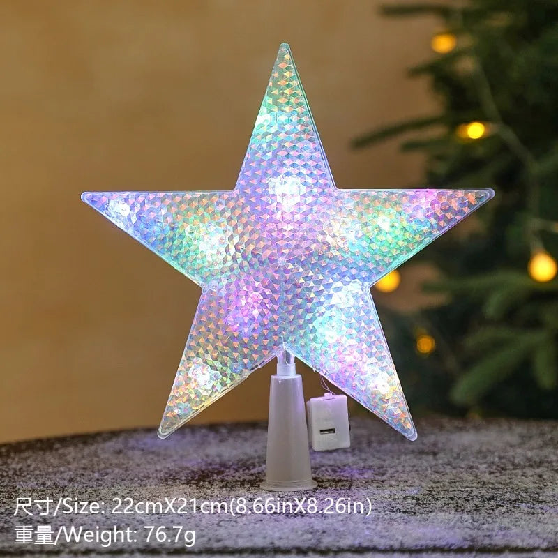 Étoiles et lunes lumineuses LED – modèles de Noël – détail 21
