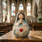 Boîte à bijoux chrétienne – Vierge Marie et Jésus en prière