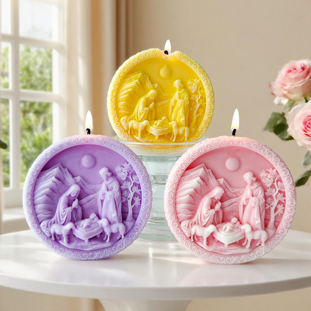 Moule Sainte Famille en silicone – créations de Noël – visuel fournisseur 3