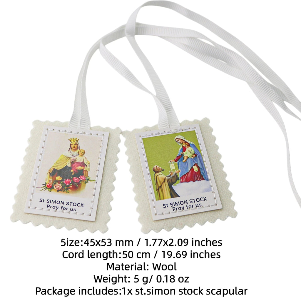 Scapulaire Notre-Dame du Mont-Carmel – marron ou blanc