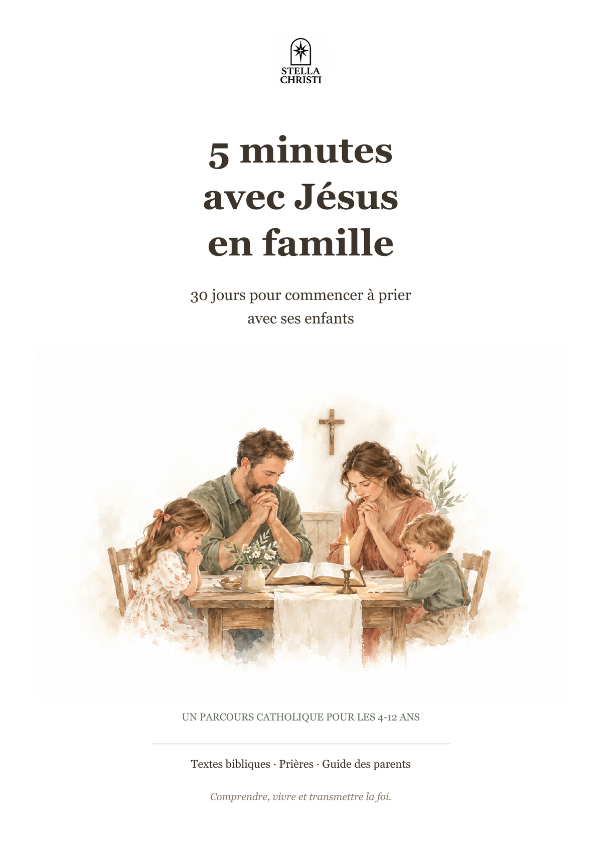 Couverture du livre papier 5 minutes avec Jésus en famille